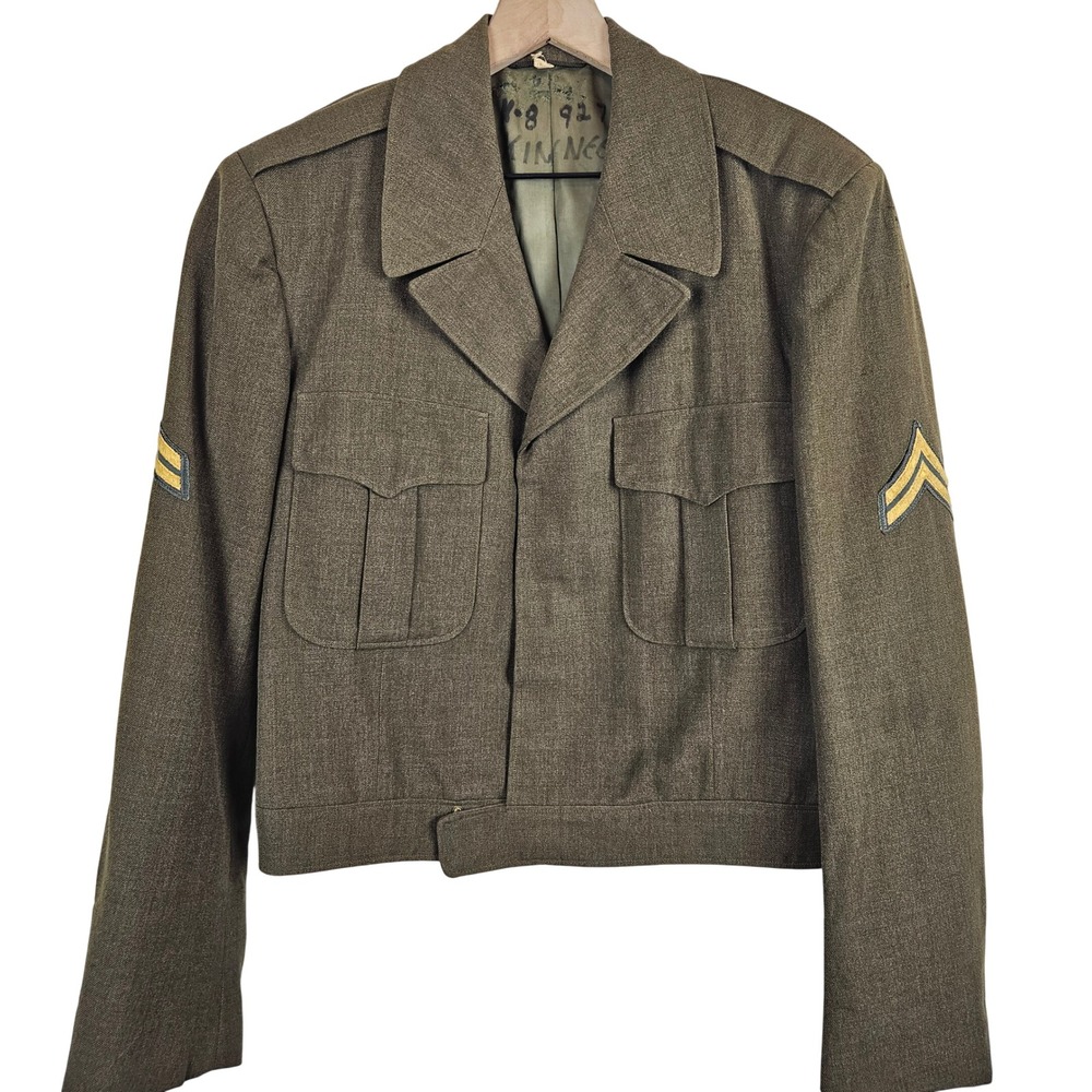 U.S. Army‎ M-1950 Ike Jacket and Military Issued Button Down shirt, 42R (approx)